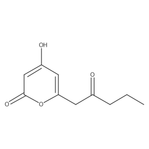 4-Hydroxy-6-(2-oxopentyl)-2H-pyran-2-one结构式