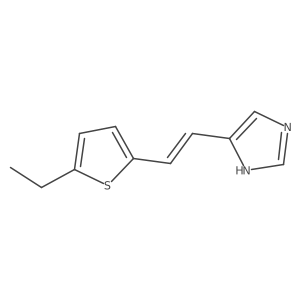 (E)-4-(2-(5-ethylthiophen-2-yl)vinyl)-1H-imidazole结构式