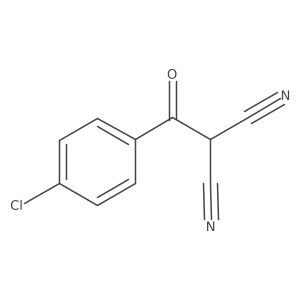 p-Chlorobenzoylmalononitrile结构式