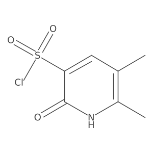 1,2-Dihydro-5,6-dimethyl-2-oxo-3-pyridinesulfonyl chloride结构式