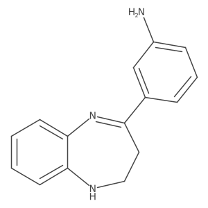 3-(2,3-Dihydro-1H-1,5-benzodiazepin-4-yl)benzenamine Structure