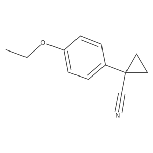 1-Cyano-1-(4-ethoxyphenyl)cyclopropane结构式