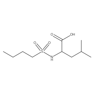 N-(Butylsulfonyl)-L-leucine结构式