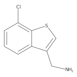 (7-Chlorobenzo[b]thiophen-3-yl)methanamine Structure