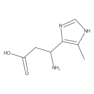 3-amino-3-(4-methyl-1H-imidazol-5-yl)propanoic acid Structure