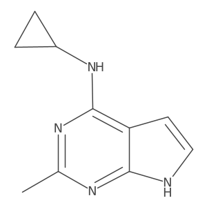 N-cyclopropyl-2-methyl-7H-pyrrolo[2,3-d]pyrimidin-4-amine Structure