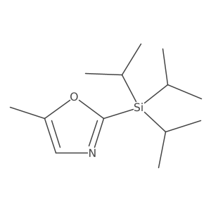 (5-Methyl-1,3-oxazol-2-yl)-tri(propan-2-yl)silane结构式