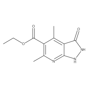 Ethyl 4,6-dimethyl-3-oxo-2,3-dihydro-1H-pyrazolo[3,4-b]pyridine-5-carboxylate Structure