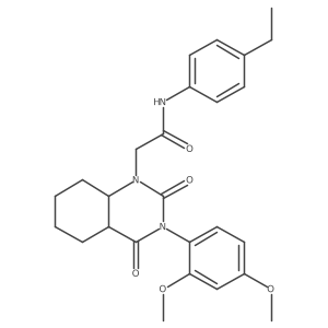 2-[3-(2,4-dimethoxyphenyl)-2,4-dioxo-1,2,3,4-tetrahydroquinazolin-1-yl]-N-(4-ethylphenyl)acetamide Structure