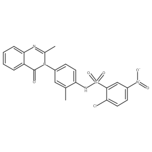2-chloro-N-(2-methyl-4-(2-methyl-4-oxoquinazolin-3(4H)-yl)phenyl)-5-nitrobenzenesulfonamide Structure