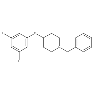 1-Benzyl-4-(3,5-difluorophenoxy)piperidine Structure