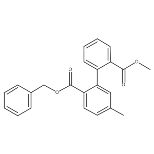 2-Benzyl 2'-methyl 5-methyl-[1,1'-biphenyl]-2,2'-dicarboxylate Structure