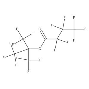 1,1,1,3,3,3-Hexafluoro-2-(trifluoromethyl)propan-2-yl heptafluorobutanoate结构式