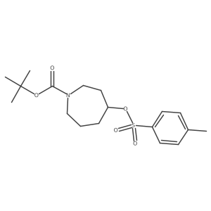 4-(Toluene-4-sulfonyloxy)-azepane-1-carboxylic acid tert-butyl ester Structure