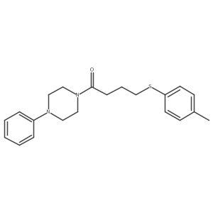 1-(4-Phenylpiperazin-1-yl)-4-(p-tolylthio)butan-1-one结构式