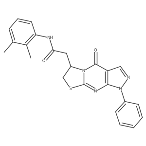 N-(2,3-dimethylphenyl)-2-{2-oxo-6-phenyl-10-thia-1,5,6,8-tetraazatricyclo[7.3.0.0^{3,7}]dodeca-3(7),4,8-trien-12-yl}acetamide Structure