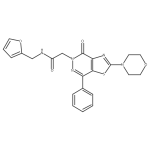 N-(furan-2-ylmethyl)-2-(2-morpholino-4-oxo-7-phenylthiazolo[4,5-d]pyridazin-5(4H)-yl)acetamide Structure