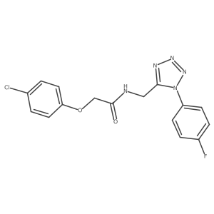 2-(4-chlorophenoxy)-N-{[1-(4-fluorophenyl)-1H-1,2,3,4-tetrazol-5-yl]methyl}acetamide Structure