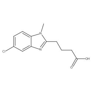 4-(5-Chloro-1-methyl-1H-benzoimidazol-2-yl)-butyric acid结构式