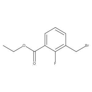Ethyl 3-(bromomethyl)-2-fluorobenzoate结构式