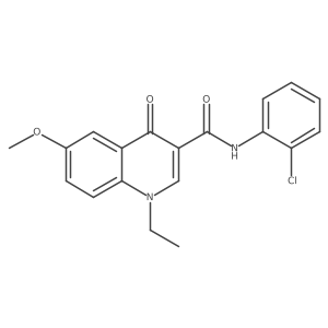 N-(2-chlorophenyl)-1-ethyl-6-methoxy-4-oxo-1,4-dihydroquinoline-3-carboxamide Structure