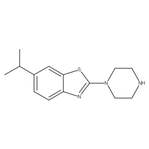 6-Isopropyl-2-(piperazin-1-yl)benzo[d]thiazole结构式