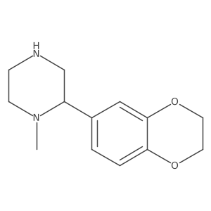 2-(2,3-Dihydro-1,4-benzodioxin-6-yl)-1-methylpiperazine结构式