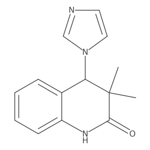 4-Imidazol-1-yl-3,3-dimethyl-3,4-dihydro-1H-quinolin-2-one Structure