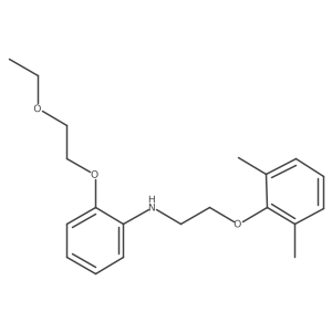 N-[2-(2,6-Dimethylphenoxy)ethyl]-2-(2-ethoxyethoxy)aniline Structure