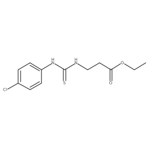 I(2)-Alanine, N-[(p-chlorophenyl)thiocarbamoyl]-, ethyl ester结构式