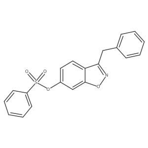 3-Benzyl-1,2-benzoxazol-6-yl benzenesulfonate结构式