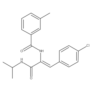 Benzamide,n-[2-(4-chlorophenyl)-1-[[(1-methylethyl)amino]carbonyl]ethenyl]-3-methyl- Structure