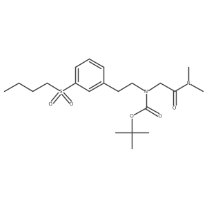 tert-butyl N-[2-(3-butylsulfonylphenyl)ethyl]-N-[2-(dimethylamino)-2-oxoethyl]carbamate Structure