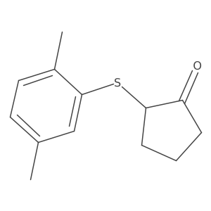 2-[(2,5-Dimethylphenyl)sulfanyl]cyclopentan-1-one Structure