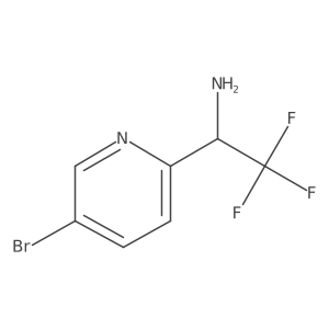 1-(5-Bromo(2-pyridyl))-2,2,2-trifluoroethylamine结构式
