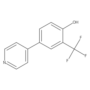 4-(Pyridin-4-yl)-2-(trifluoromethyl)phenol Structure