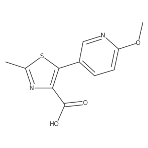 5-(6-Methoxy-pyridin-3-yl)-2-methyl-thiazole-4-carboxylic acid Structure