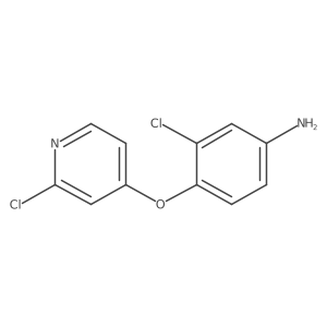 3-Chloro-4-(2-chloropyridin-4-yloxy)benzenamine结构式