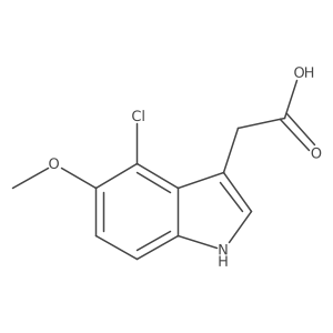 4-Chloro-5-methoxyindole-3-acetic acid结构式
