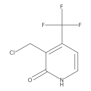 3-Chloromethyl-2-hydroxy-4-(trifluoromethyl)pyridine结构式