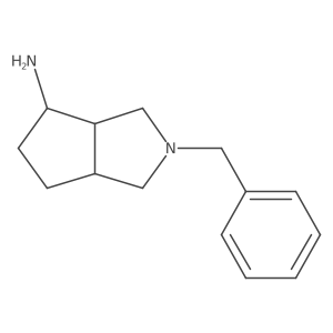 (3AS,4S,6AR)-2-Benzyloctahydrocyclopenta[C]pyrrol-4-amine Structure