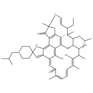 [(7S,9Z,11S,12R,13S,14R,15S,16S,17E,19Z,21Z)-2,15,17,32-tetrahydroxy-11-methoxy-3,7,12,14,16,18,22-heptamethyl-1'-(2-methylpropyl)-6,23-dioxospiro[8,33-dioxa-24,27,29-triazapentacyclo[23.6.1.14,7.05,31.026,30]tritriaconta-1(32),2,4,9,17,19,21,24,26,30-decaene-28,4'-piperidine]-13-yl] acetate Structure
