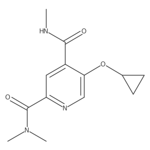 5-Cyclopropoxy-N2,N2,N4-trimethylpyridine-2,4-dicarboxamide Structure