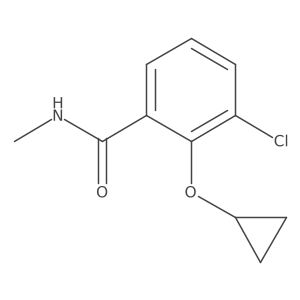3-Chloro-2-cyclopropoxy-N-methylbenzamide结构式