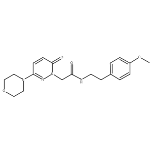 N-[2-(4-methoxyphenyl)ethyl]-2-[3-(morpholin-4-yl)-6-oxopyridazin-1(6H)-yl]acetamide结构式