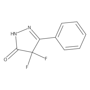 4,4-Difluoro-2,4-dihydro-5-phenyl-3H-pyrazol-3-one Structure