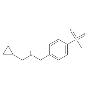 (Cyclopropylmethyl)[(4-methanesulfonylphenyl)methyl]amine Structure