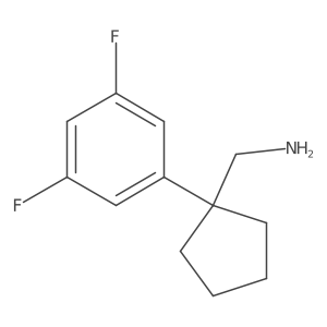 1-(3,5-Difluorophenyl)cyclopentanemethanamine Structure