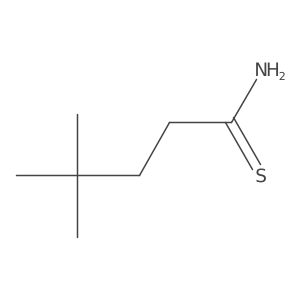 4,4-Dimethylpentanethioamide Structure