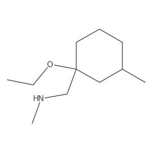 1-(1-ethoxy-3-methylcyclohexyl)-N-methylmethanamine Structure